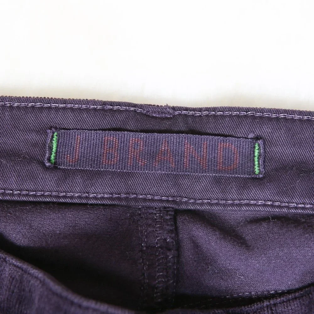 J Brand Purple Corduroy Skinny Leg Pants | Size 32